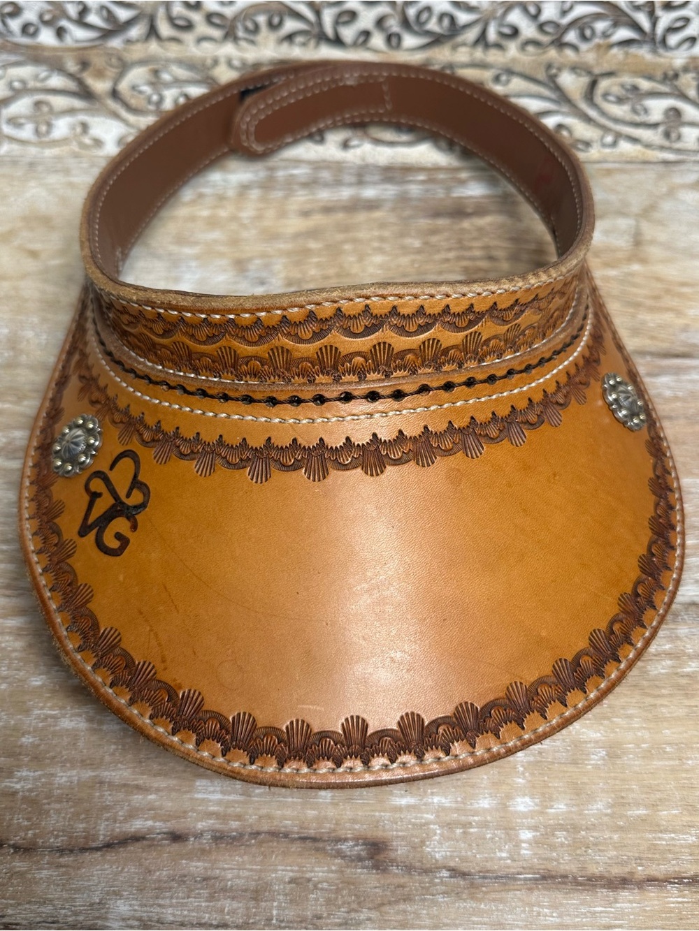 Handcrafted Leather Visor